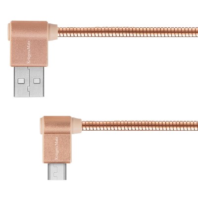 Cablu USB A 3.0-tip C 1m KM 90grd roz foto