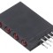 LED Roșu 3mm Difuz 4 Diode 20mA 40&deg;