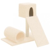 Cumpara ieftin Ansamblu de pisici cu stalp din funie de sisal, crem, 59 cm