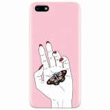Husa silicon pentru Huawei Y5 2018, Butterfly In Hand