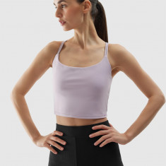 Crop top de yoga din materiale reciclate pentru femei - mov