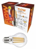 Bec LED Filament A60 8W E27 2700K 800 lm lumina calda, vintage, Flow FBLA608W-FC