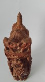 Statueta din lemn de santal, elefant cu baldachin