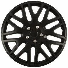 Set capace roti auto Cridem Dakar NC 4buc - Negru/Crom - 17&quot; Garage AutoRide