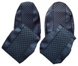 Huse pentru MAN TGX 2015-2021 Camioane Negru Gri Piele LHD