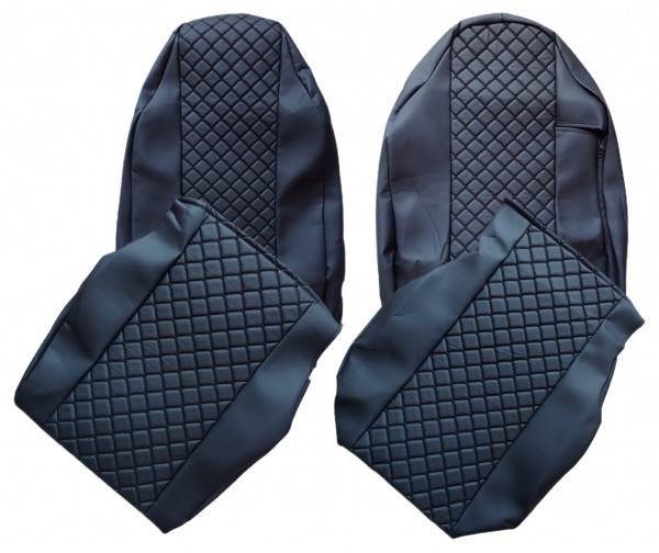 Huse pentru MAN TGX 2015-2021 Camioane Negru Gri Piele LHD