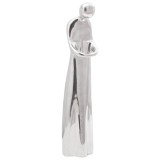 vidaXL Sculptură, argintiu, 10x16x49 cm, aluminiu
