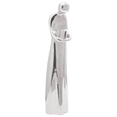 vidaXL Sculptură, argintiu, 10x16x49 cm, aluminiu foto