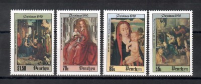 Penrhyn 1990 - Tablouri - Crăciun, MNH foto