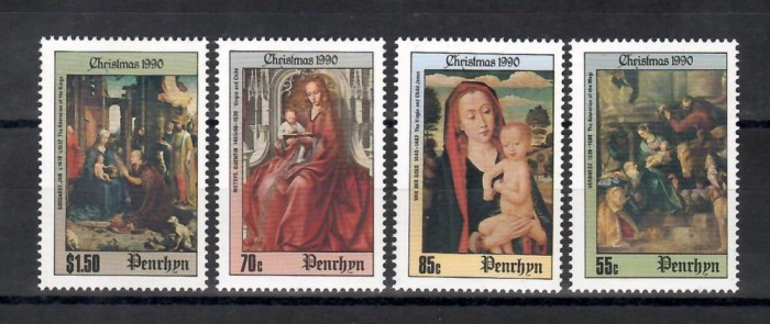Penrhyn 1990 - Tablouri - Crăciun, MNH