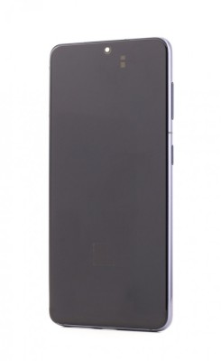 LCD Samsung Galaxy S21 5G, G991, Negru + Rama, foto