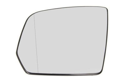 Geam oglinda Mercedes Clasa ML (W164), 07.2009-11.2011, partea Stanga, culoare sticla crom, sticla asferica, cu incalzire,