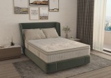 Saltea cu memorie si arcuri Bambus Super Confort Pocket Multilayer 90x200, inaltime 25 cm, husa matlasata, sistem 3D, manere, fermitate medie, Somnart