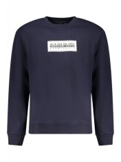 Bluza barba?i cu imprimeu cu logo, Regular Fit, bleumarin (Marime: XL) foto