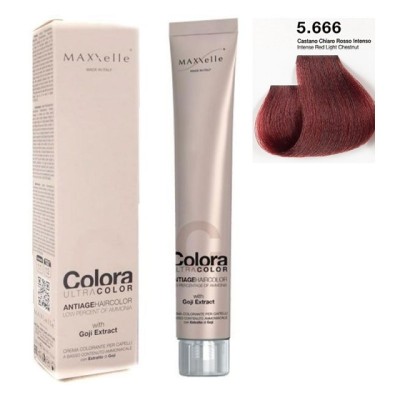 Rosu Intens Saten deschis 5.666 Vopsea Colora MaXXelle cu extract de Goji 100 ML foto