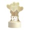 Lampa decorativa multicolora 3D, Inima si text, cu alimentare USB