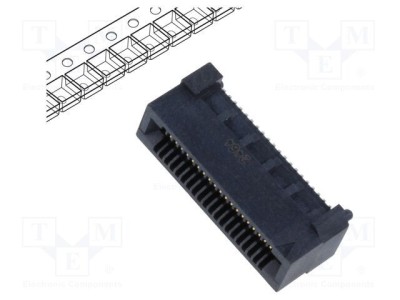 Conector PCB-PCB mamă PIN 40 0,8mm HSEC8 aurit SMT SAMTEC foto