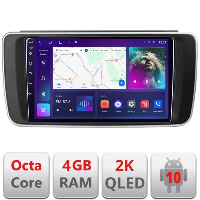 Navigatie Nissan Leaf 2018-2024 QLED 2K Octa core 4+32 DSP 360 Optic FHD internet gps radio carplay android auto kit-leaf+EDT-E409-2K CarStore Technol foto