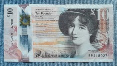 10 Pounds Sterling 2016 Scotia The Royal Bank of Scotland polimer / seria 418027 foto