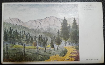 Carte postala, Azuga, la Domeniile Coroanei, perioada interbelica foto
