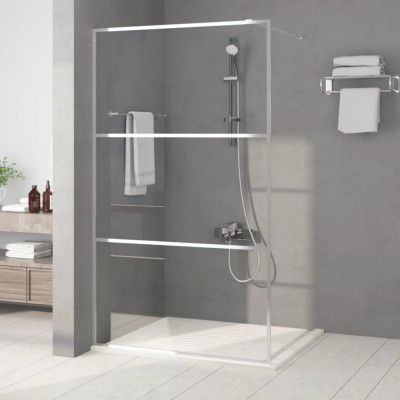 Paravan duș walk-in argintiu 115x195 cm sticlă ESG transparentă foto
