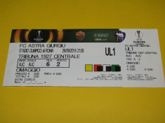 Bilet meci fotbal AS ROMA - ASTRA Giurgiu (Europa League 29.09.2016) foto