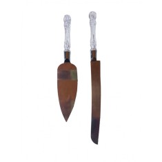 Set spatula si cutit pentru de prajituri, 30 cm, 423COF