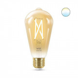 Cumpara ieftin Bec LED inteligent vintage (decorativ) WiZ Connected Filament Gold ST64 ,Wi-Fi,