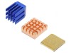 Radiator extrudat cu aripioare pentru Raspberry Pi anodizat brut