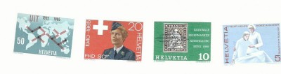 TSV* - SERIE ELVETIA 1965 MICHEL 808 - 811, NESTAMPILAT MNH/** LUX, PERFECTE foto