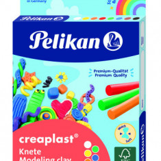 Plastilina creaplast, 8 culori, cutie carton