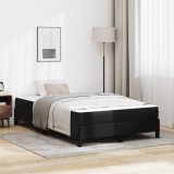 Cumpara ieftin Cadru de pat cu saltea Negru 120 x 190 cm tesatura