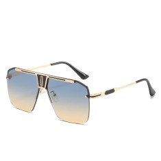 Ochelari de soare pentru barbati 2576, gold / green / brown foto
