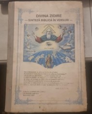 DIVINA ZIDIRE - SINTEZA BIBLICA IN VERSURI - VASILE MILITARU foto