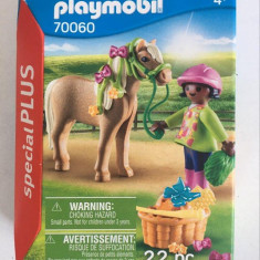 Jucarie Playmobil Fetiţă cu ponei (70060), Geobra, nedesfacut, nou