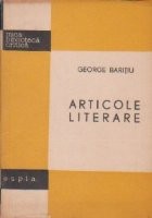 Articole literare - George Baritiu foto