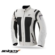 Geaca (jacheta) femei pentru scuter - motocicleta Touring Seventy vara model SD-JT46 culoare: alb ice/negru Alb ice/negru S (55/56cm)