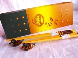 BETISOARE CHINEZESTI FALLALOON ASIA - CHOPSTICKS DIN BAMBUS CU SUPORT DIN LEMN DECOR RATE MANDARINE
