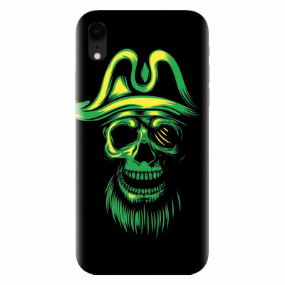 Husa silicon pentru Apple Iphone XR, Pirate Skull foto
