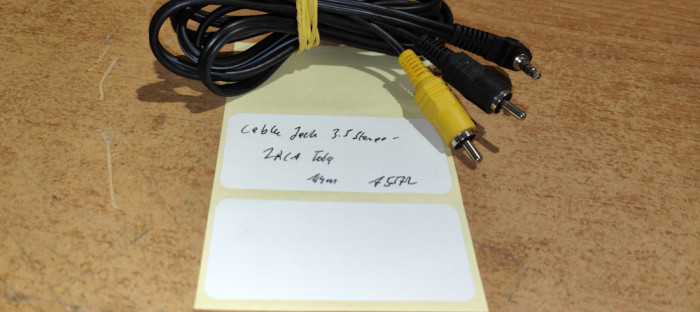 Cablu Jack 3.5 - 2RCA Tata 1.4m #A5572