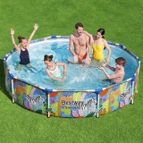 Piscina Bestway Steel Pro 305x66 cm, Cadru Metalic, Design Animale, 4062L