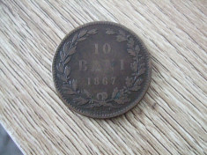 10 bani 1867 Heaton foto