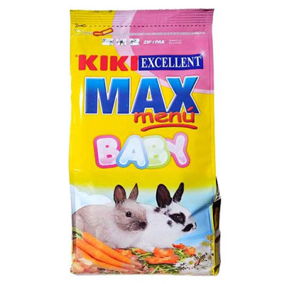 KIKI EXCELLENT MAX MENU BABY - hrană pentru iepurași, 1 kg foto