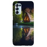 Husa compatibila cu Oppo A77 model Lake cottage, Silicon, TPU, Viceversa, Transparent, Carcasa