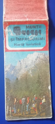 myh 63 - 16 - HARTA TURISTICA - BUCEGI - PIESA DE COLECTIE foto