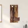 VidaXL Răcător de paltoane montat pe perete Lemn vechi 90 x 40 x 10 cm