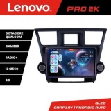 Navigatie Toyota Highlander 2007-2013 Android radio gps internet 8 core QLED 2K 12+256 360 Lenovo CarStore Technology