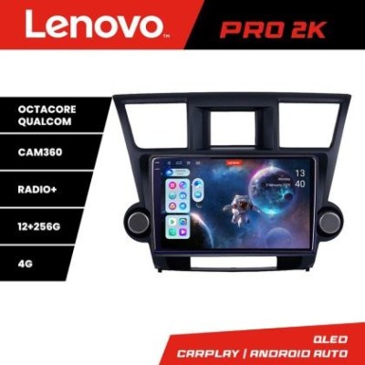 Navigatie Toyota Highlander 2007-2013 Android radio gps internet 8 core QLED 2K 12+256 360 Lenovo CarStore Technology foto