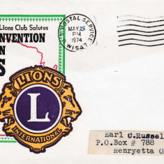 Plic LIONS CLUB, Wisconsin, S.U.A., 23-25 Mai 1974