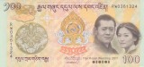 Bancnota Bhutan 100 Ngultrum 2011 - P35 UNC ( comemorativa )